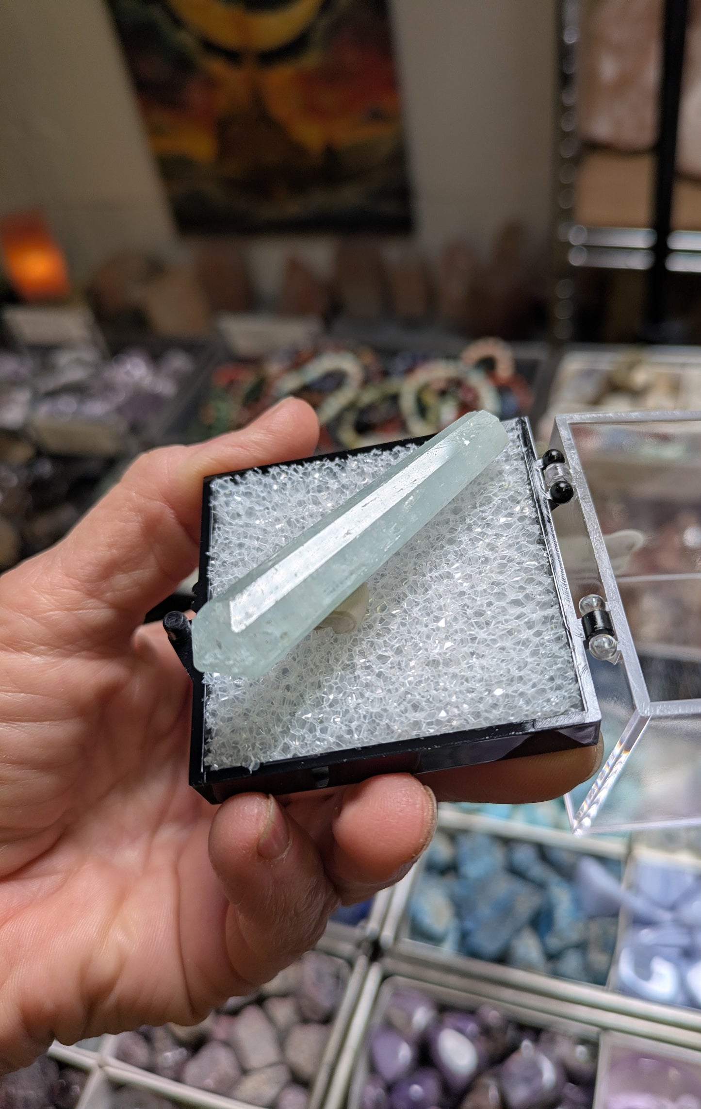 Aquamarine Polished Point from Pakistan