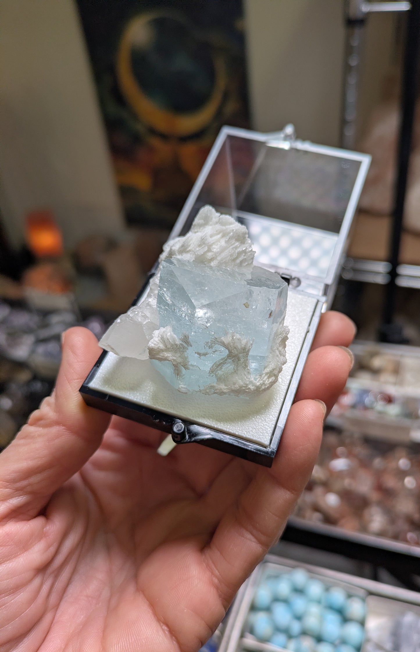 Aquamarine on Matrix from Pakistan