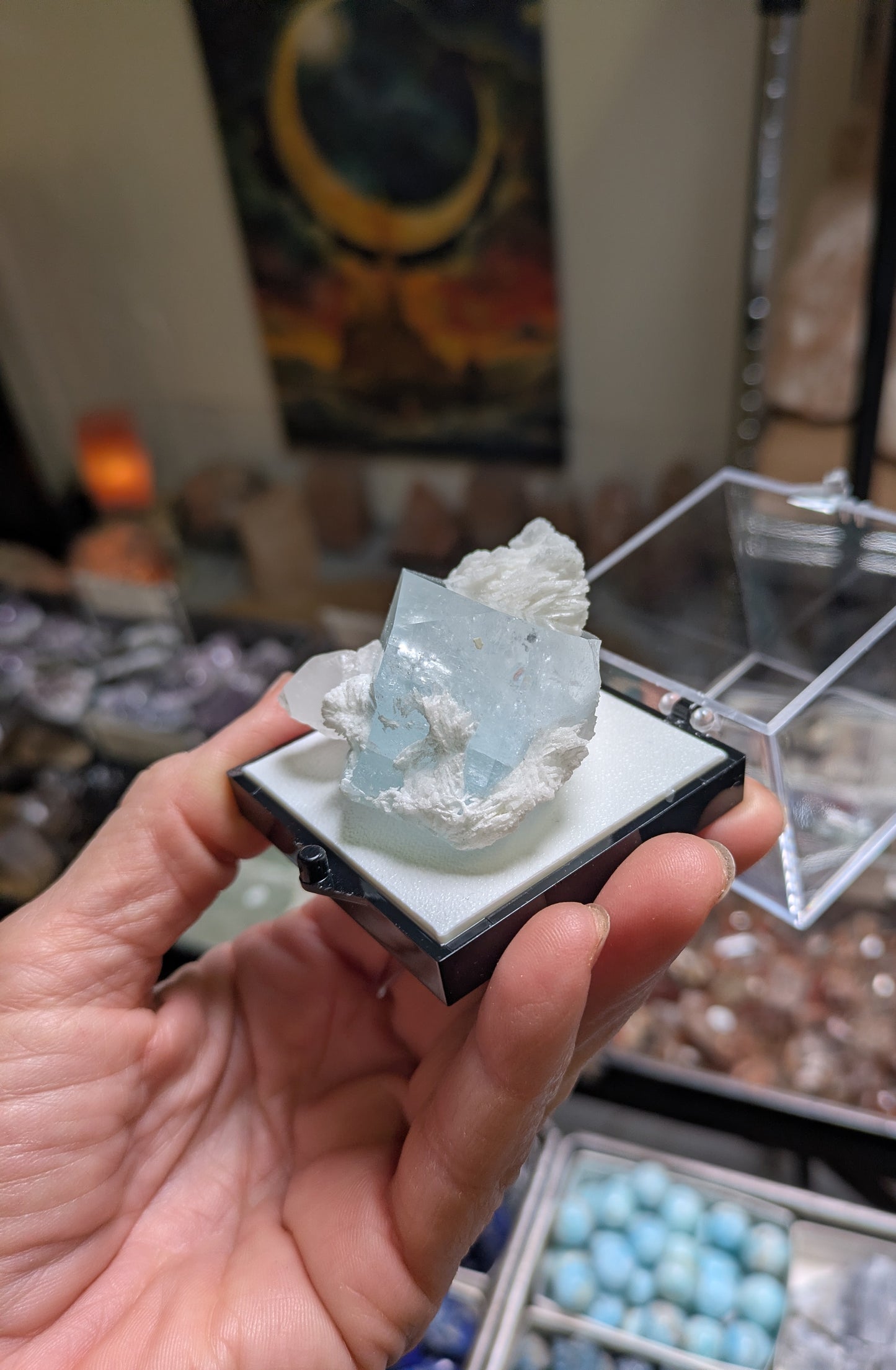 Aquamarine on Matrix from Pakistan