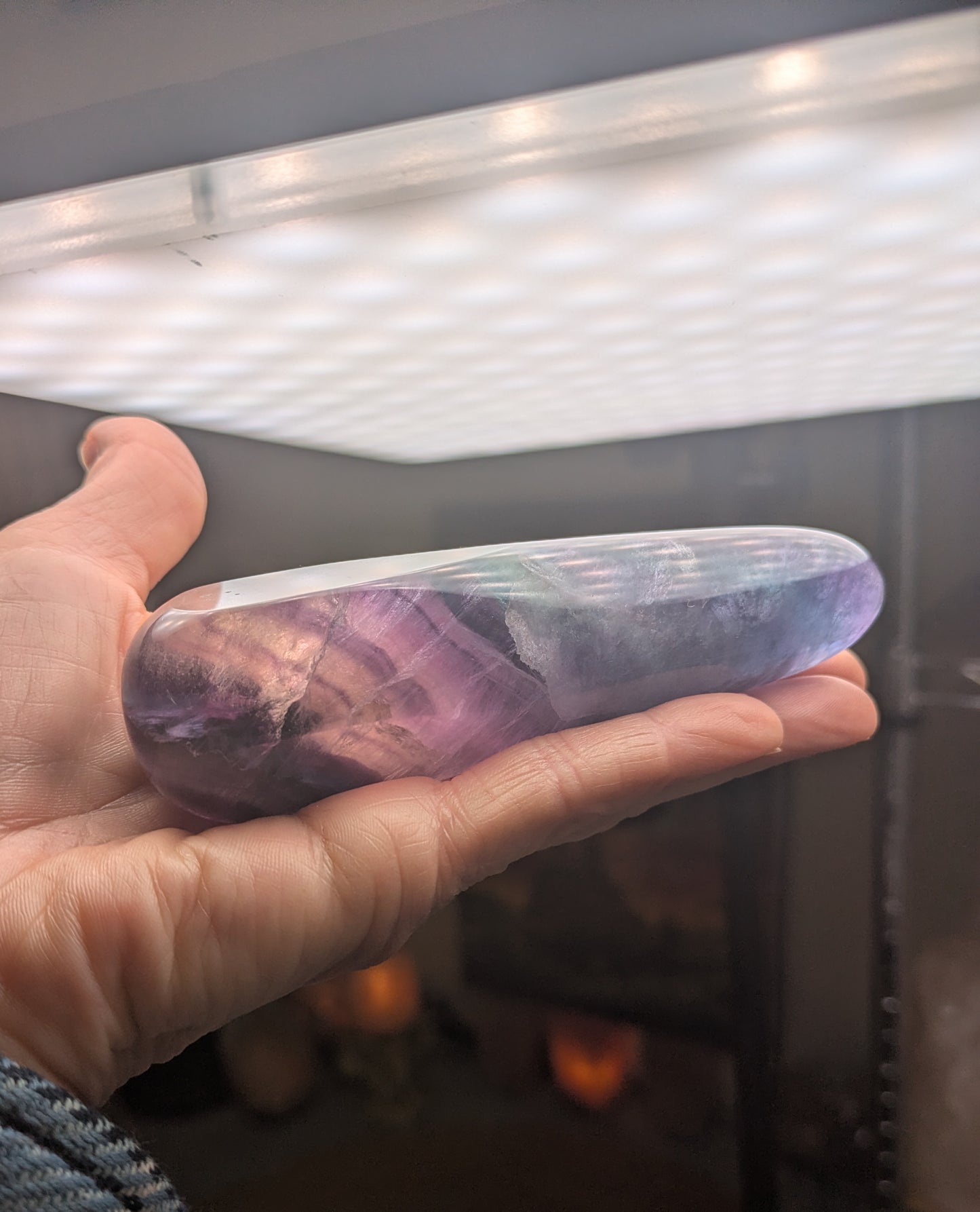 Rainbow Fluorite Wand from China