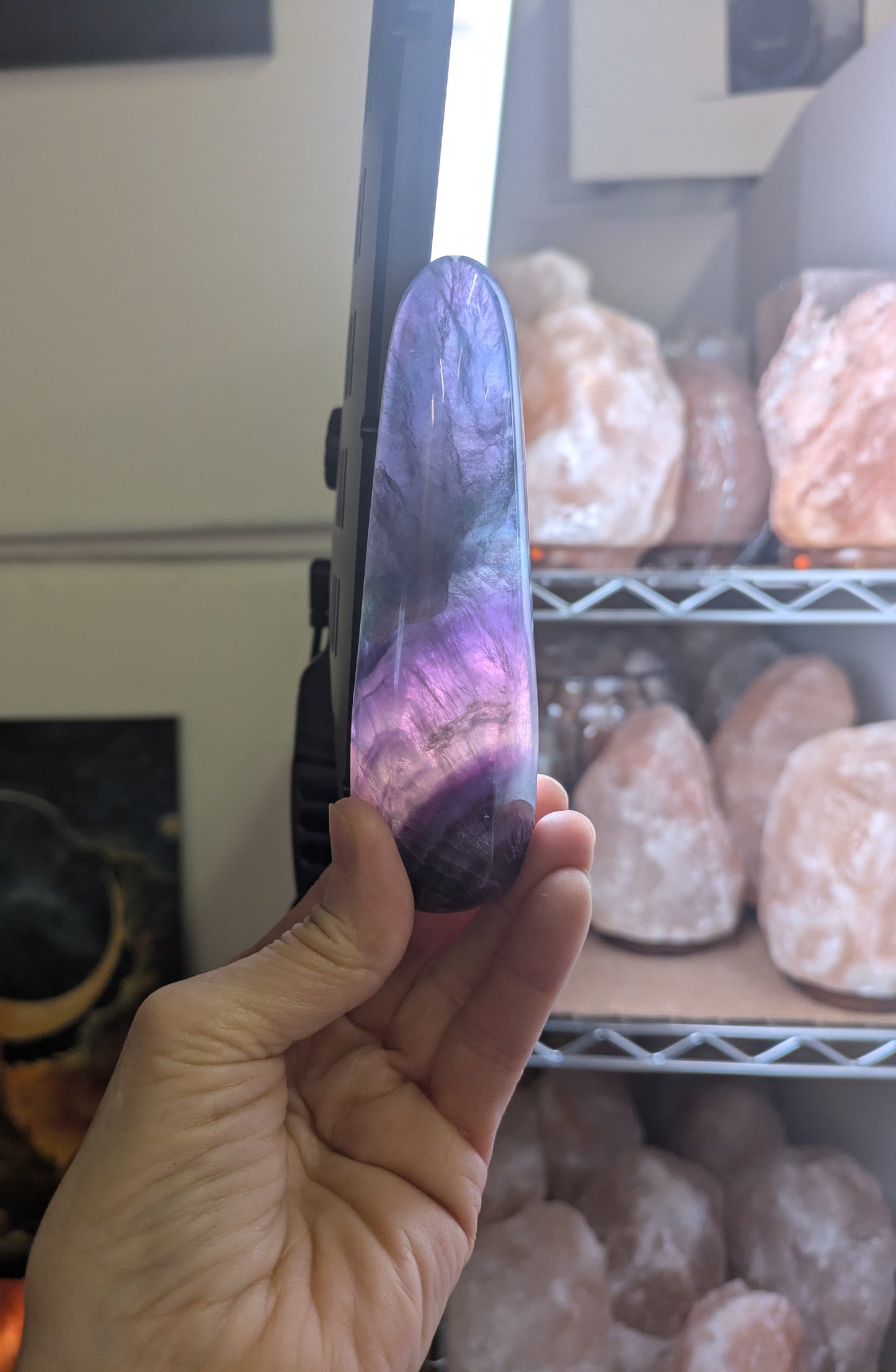 Rainbow Fluorite Wand from China