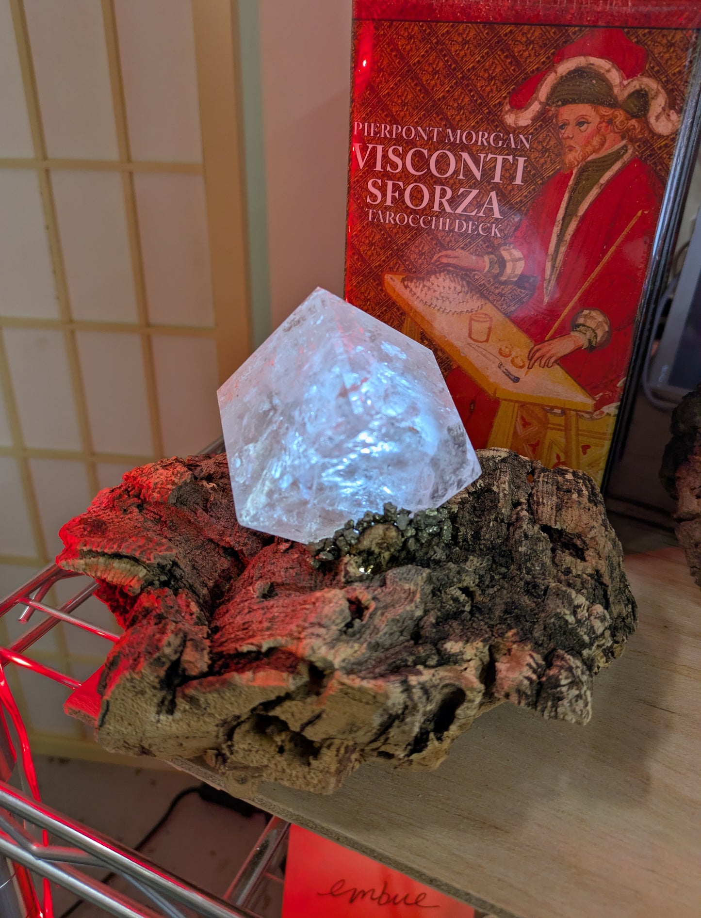 Quartz Cube Illuminated Light Base Lamp
