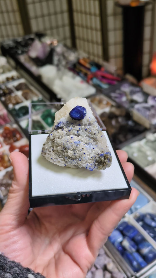 Lazulite, Pyrite and Quartz from Afghanistan