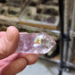 Polished Amethyst Quartz Tower with Powellite and Smokey Phantoms from Minas Gerais, Brazil