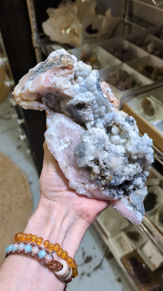 Pink Opal from Ica Dept., Peru