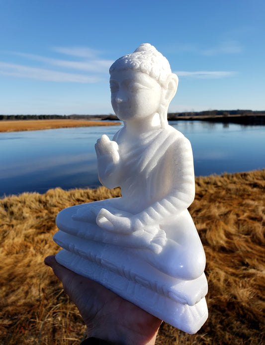 Marble Sitting Buddha from India