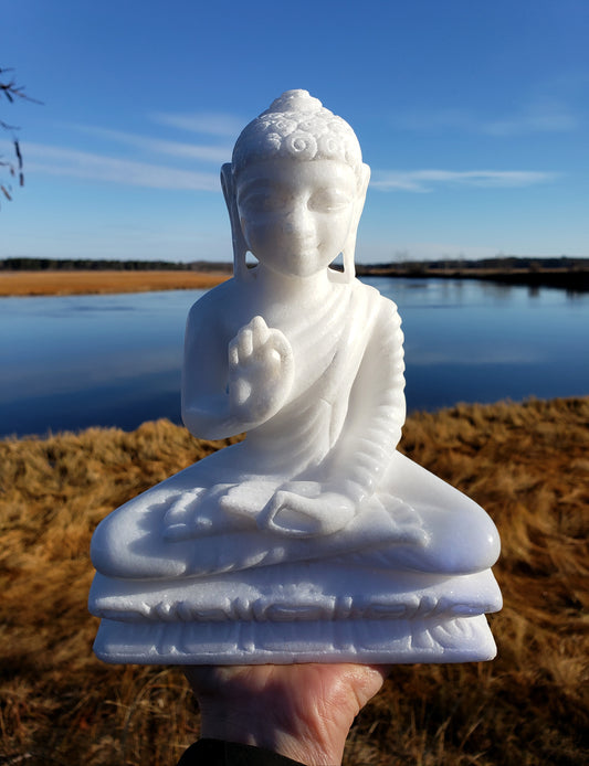 Marble Sitting Buddha from India