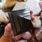 Shungite Energy Polished Pyramid from Russia (Base: 2 7/8 X 2 7/8 inches Height: 1 5/8 inches)