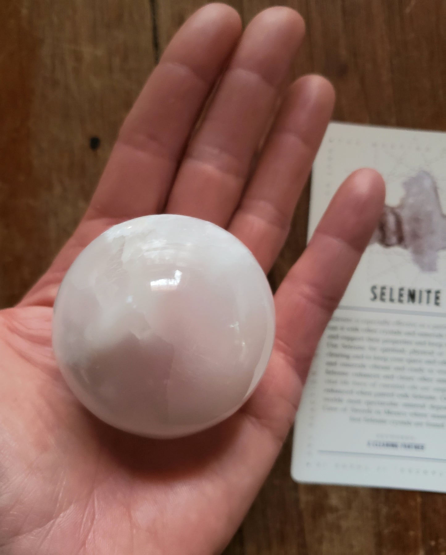 Lavish Earth Crystal Affirmation Cards and Selenite Sphere