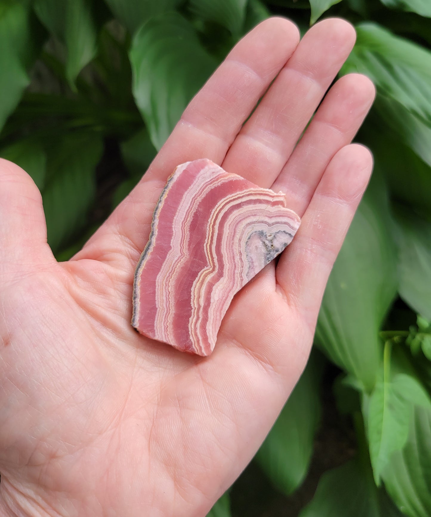 Rhodochrosite Slice from Peru