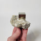 Pyrite Specimen on Matrix from Spain (2 5/8 X 1 1/2 X H 1 7/8 inches)