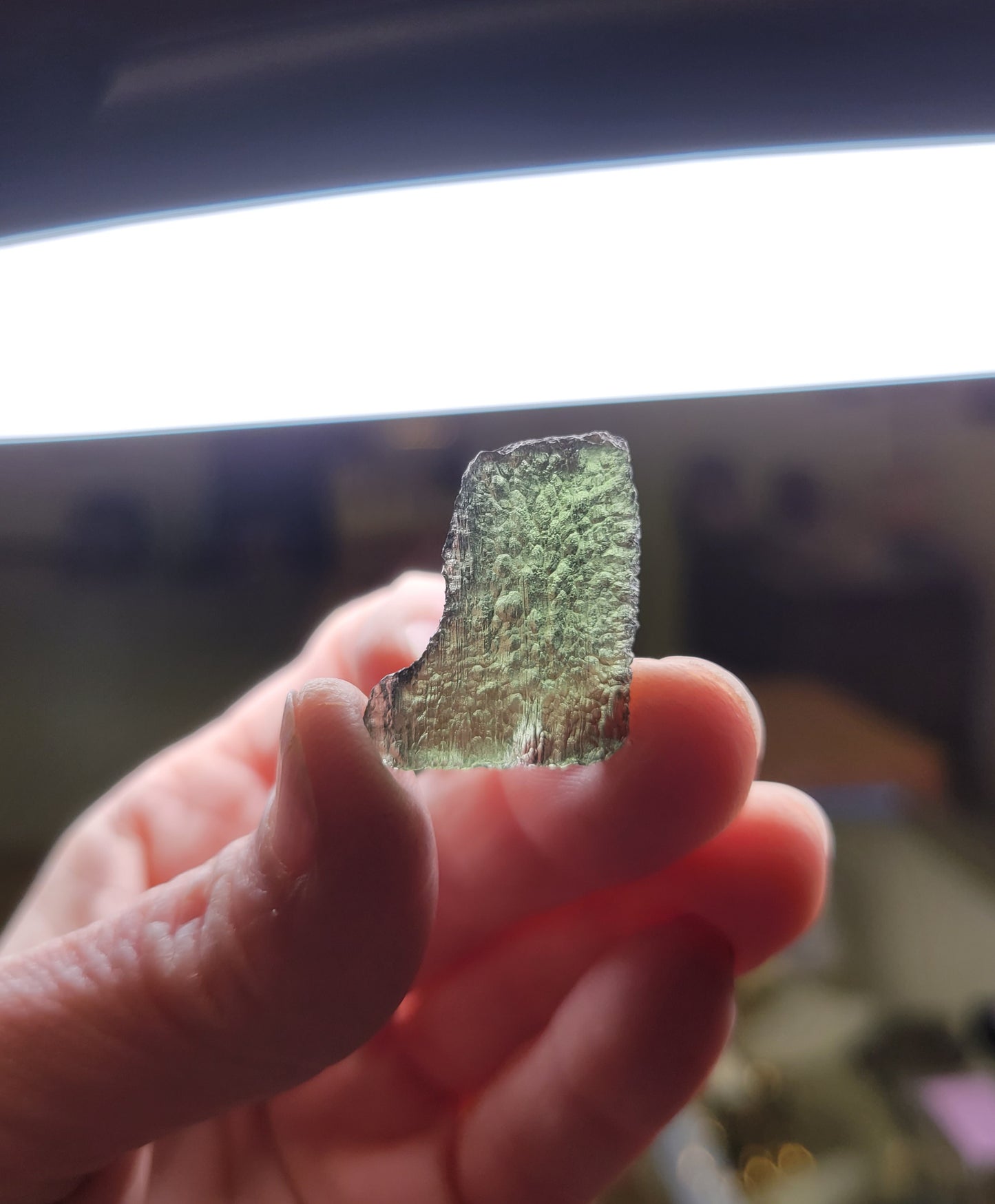 Moldavite from Chlum in the Czech Republic