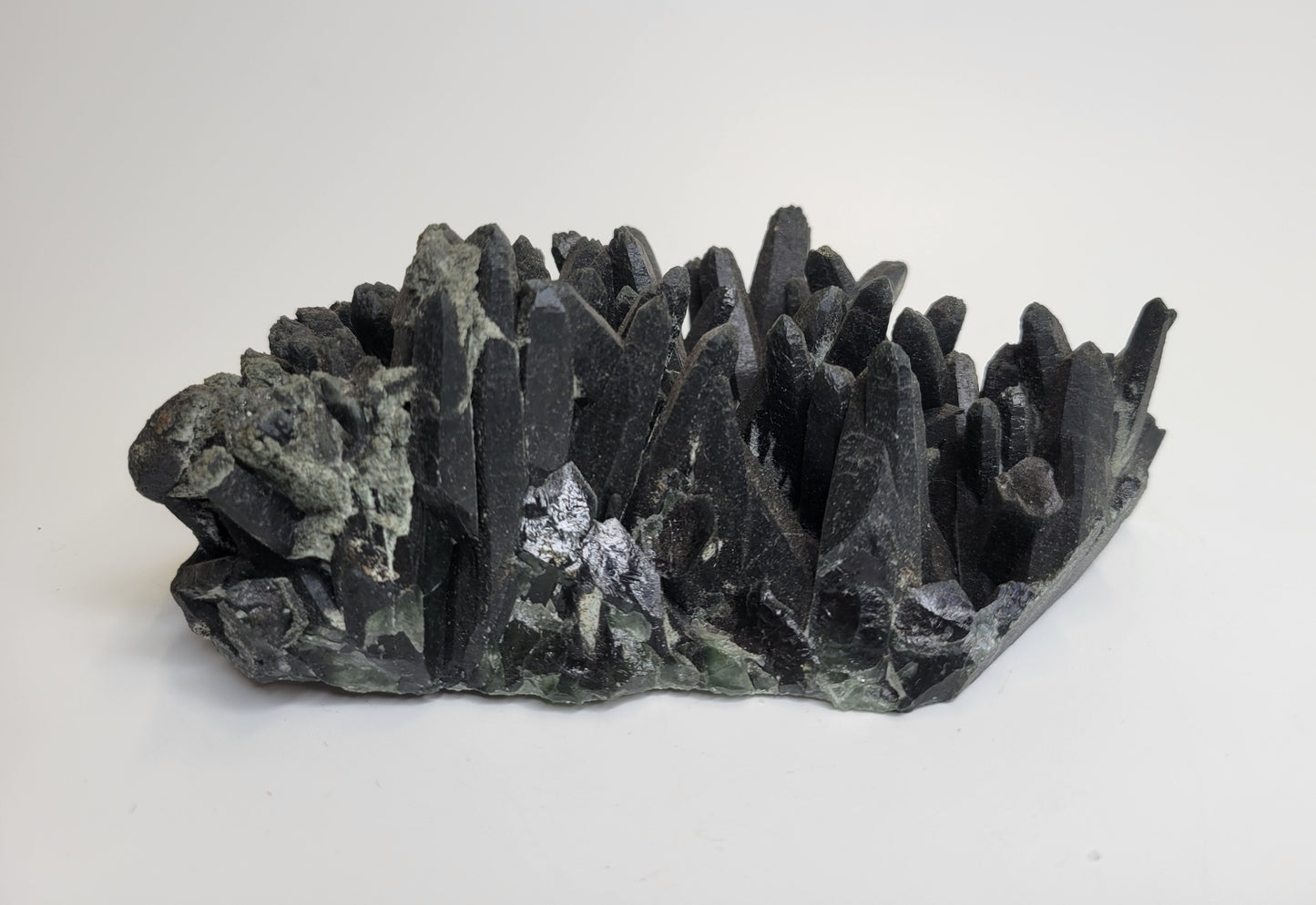 Hedenbergite Quartz Cluster from Mongolia, China