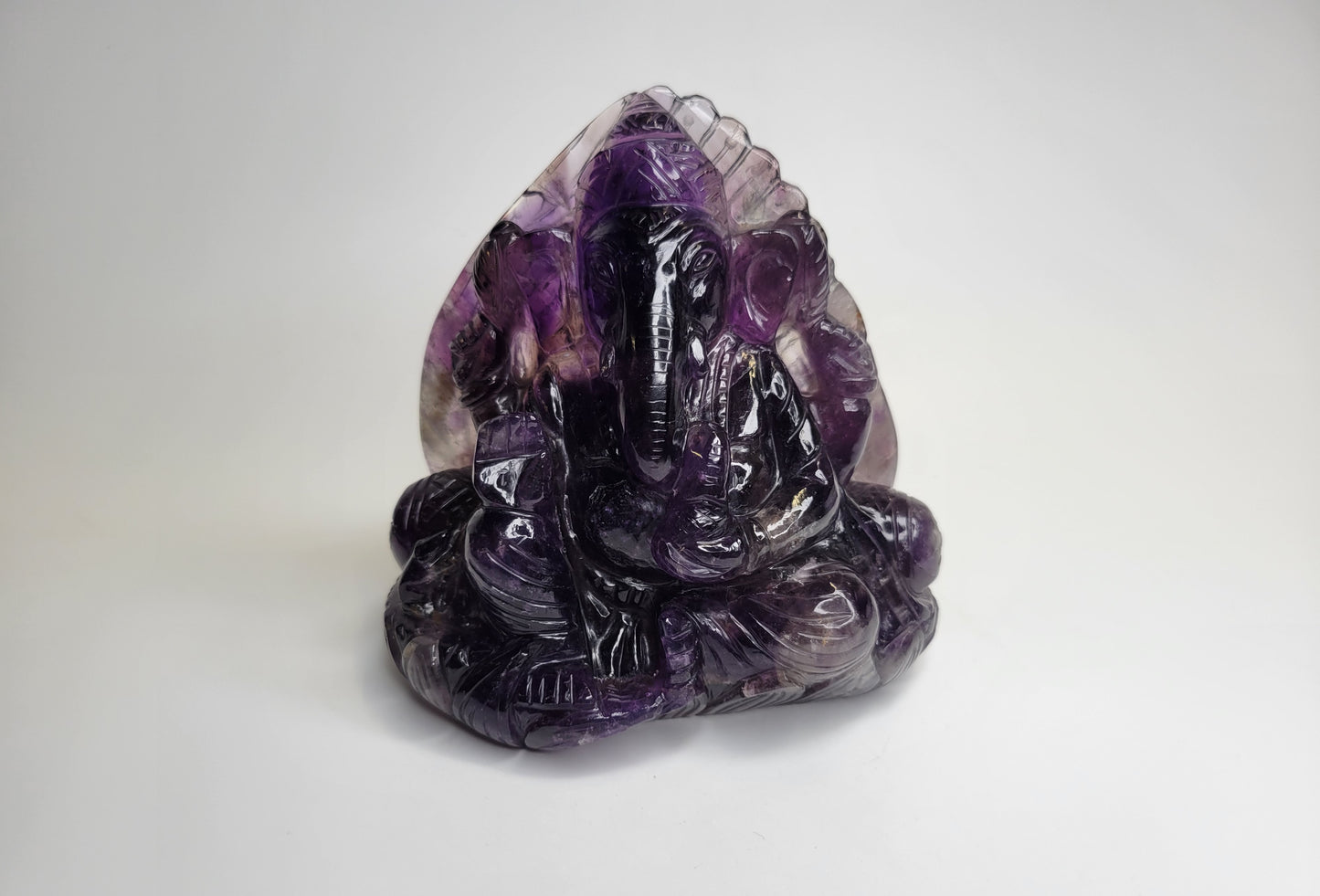 Smokey Amethyst Ganesh from India