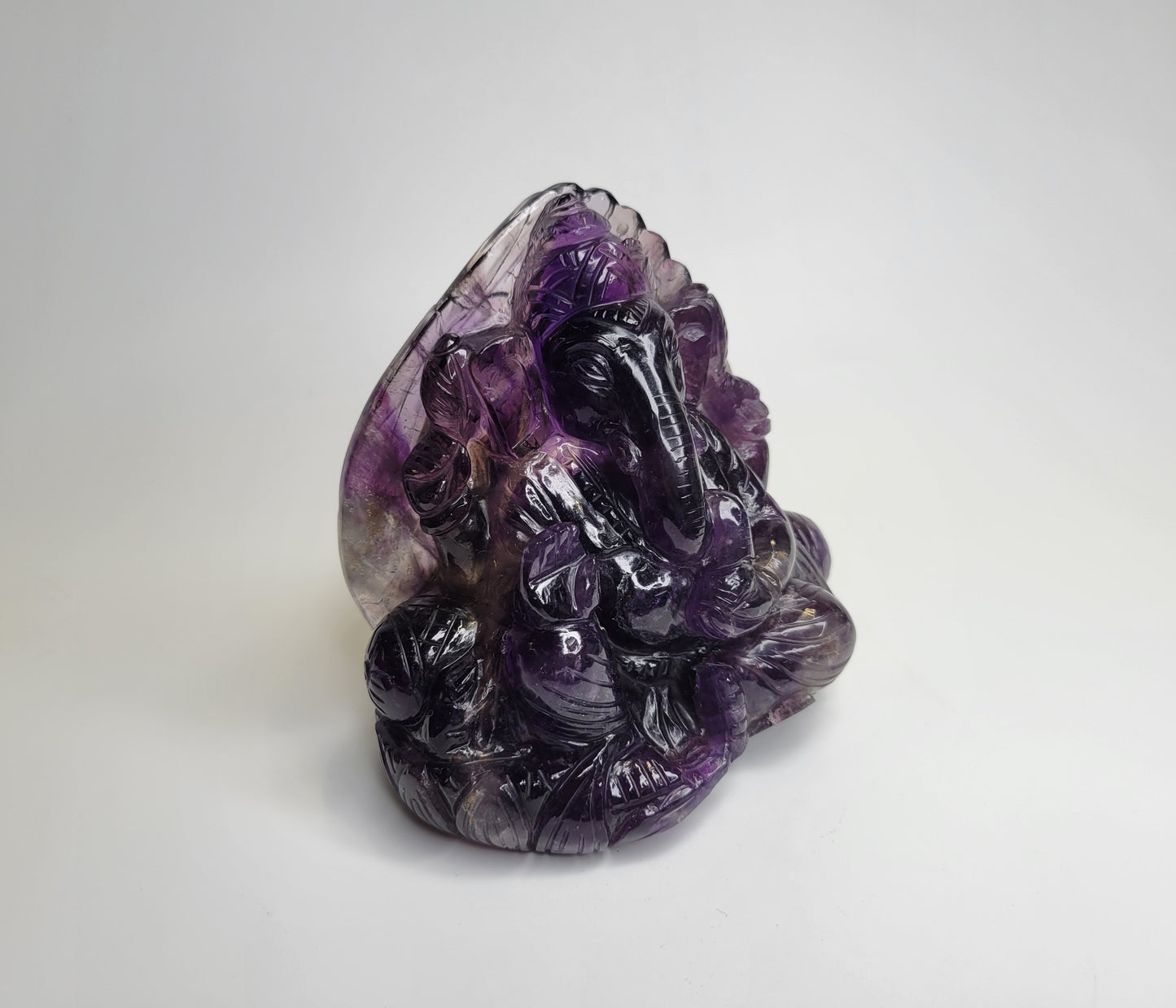 Smokey Amethyst Ganesh from India