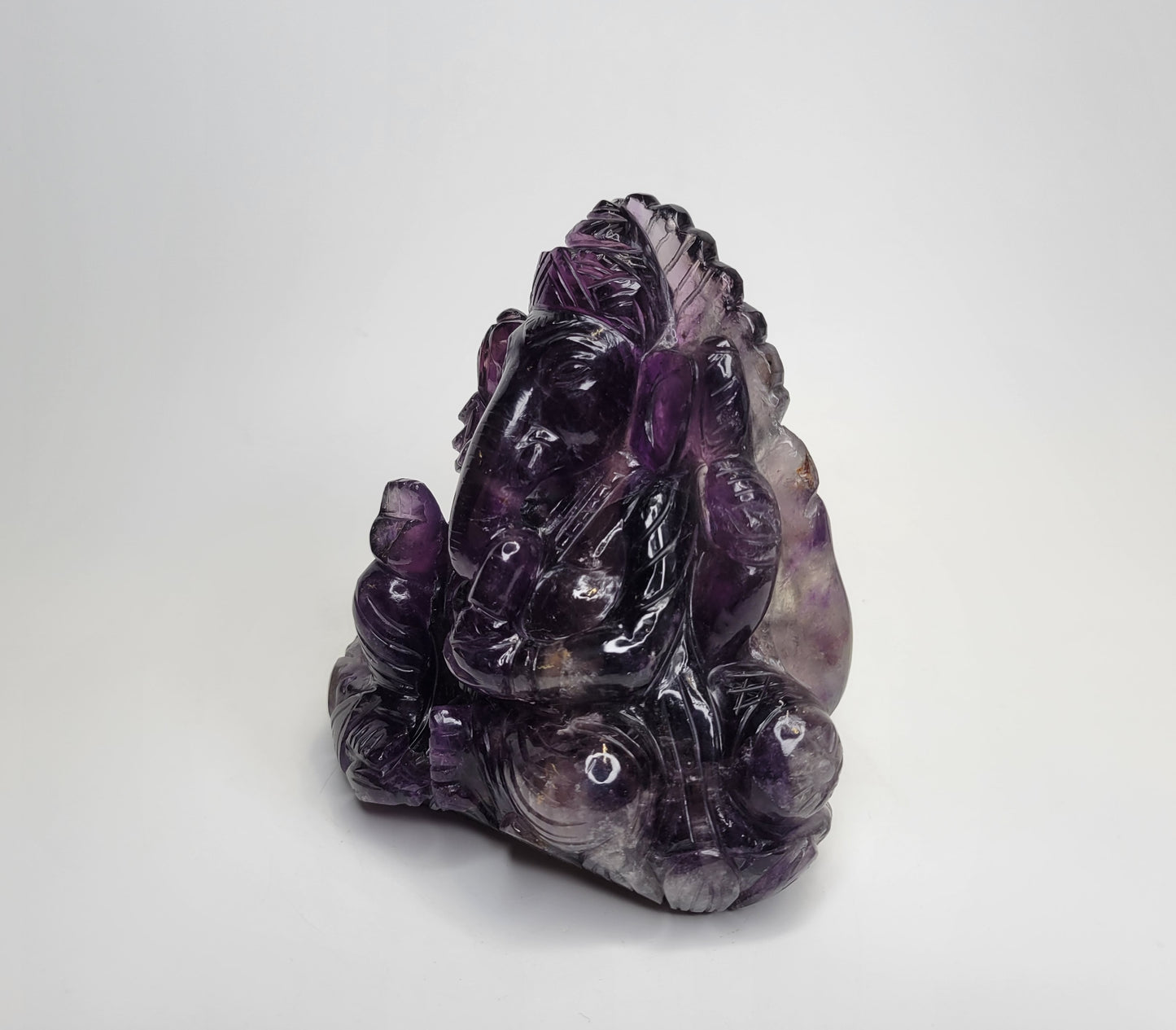 Smokey Amethyst Ganesh from India