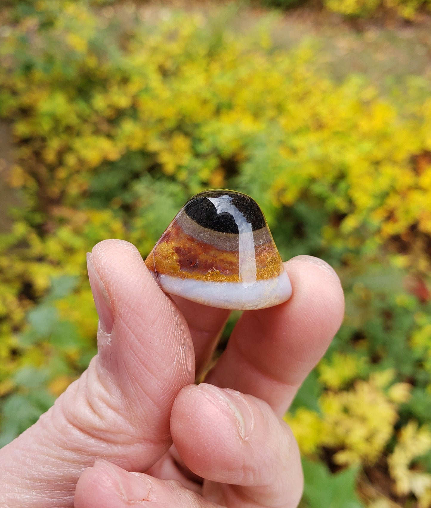 Third Eye Agate Polished Miniature from India (1 inch)